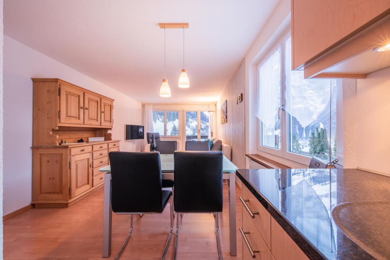 Atemberaubende Sicht Auf Eiger Nordwand Apartment Grindelwald Bagian luar foto