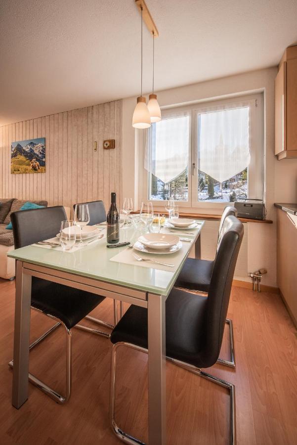 Atemberaubende Sicht Auf Eiger Nordwand Apartment Grindelwald Bagian luar foto